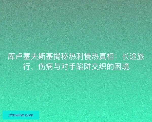 库卢塞夫斯基揭秘热刺慢热真相：长途旅行、伤病与对手陷阱交织的困境